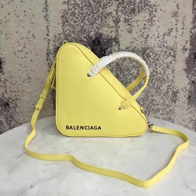 Balenciaga Bags 476975 Full Leather Small Plain Goose Yellow